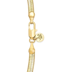 Lola Ade 18k Gold-Plated Stainless Steel Herringbone Chain 17-3/4" Collar Necklace