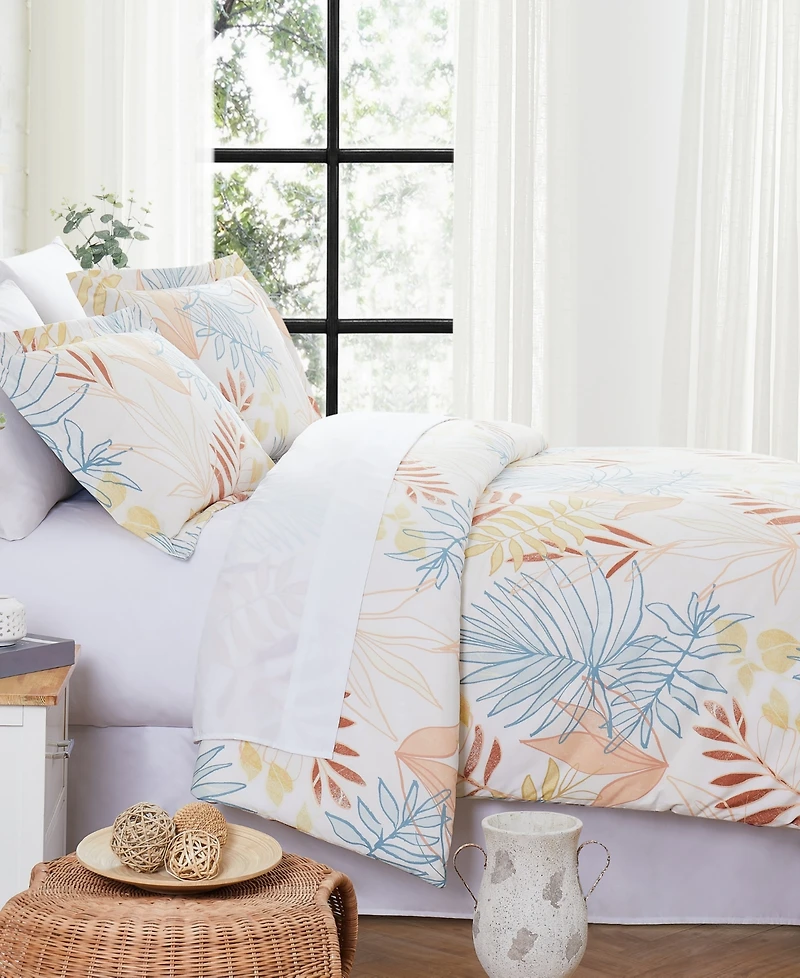 Southshore Fine Linens Tropic Leaf 3-Pc. Comforter Set