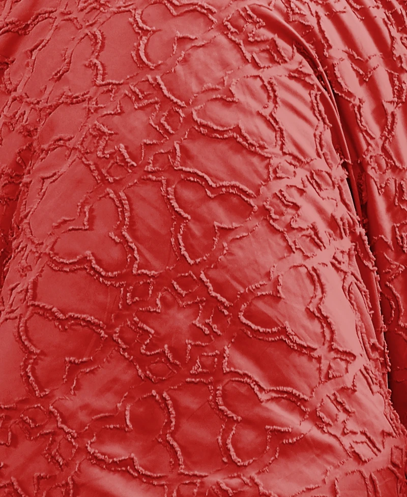Southshore Fine Linens Stella Clipped Jacquard 3-Pc. Comforter Set