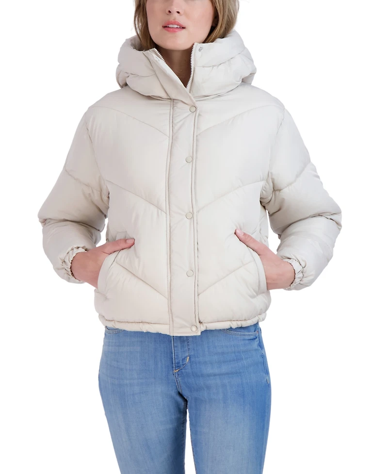 Sebby Juniors' Short Hooded Puffer Jacket