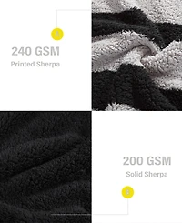 Nautica Lawndale Sherpa Reversible Throw, 60" x 50"