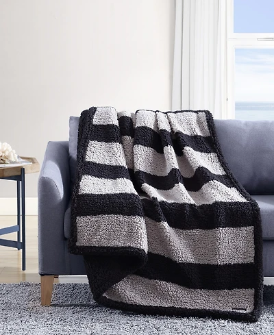 Nautica Lawndale Sherpa Reversible Throw, 60" x 50"