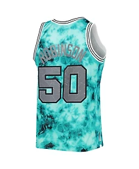 Men's Mitchell & Ness David Robinson Teal San Antonio Spurs 1998-99 Galaxy Swingman Jersey