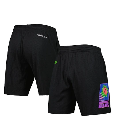 Men's Mitchell & Ness Black Phoenix Suns Hardwood Classics Color Bomb Energy Shorts