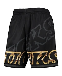 Men's Mitchell & Ness Black Milwaukee Bucks Big Face 4.0 Fashion Shorts