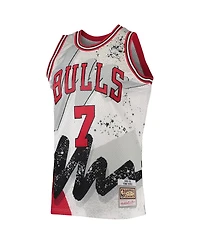 Men's Mitchell & Ness Toni Kukoc White Chicago Bulls Hardwood Classics 1995-96 Hyper Hoops Swingman Jersey