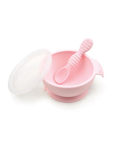 Bumkins Baby Bowl with Lid and Spoon First Feeding, 3 Piece Set