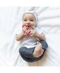 Bumkins Baby Girls Three Textured Gripping Teething Charms