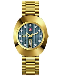 Rado Men's Swiss Automatic Original Gold-Tone Stainless Steel Bracelet Watch 35mm