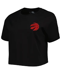 Women's Pro Standard Black Toronto Raptors Classics Boxy T-shirt