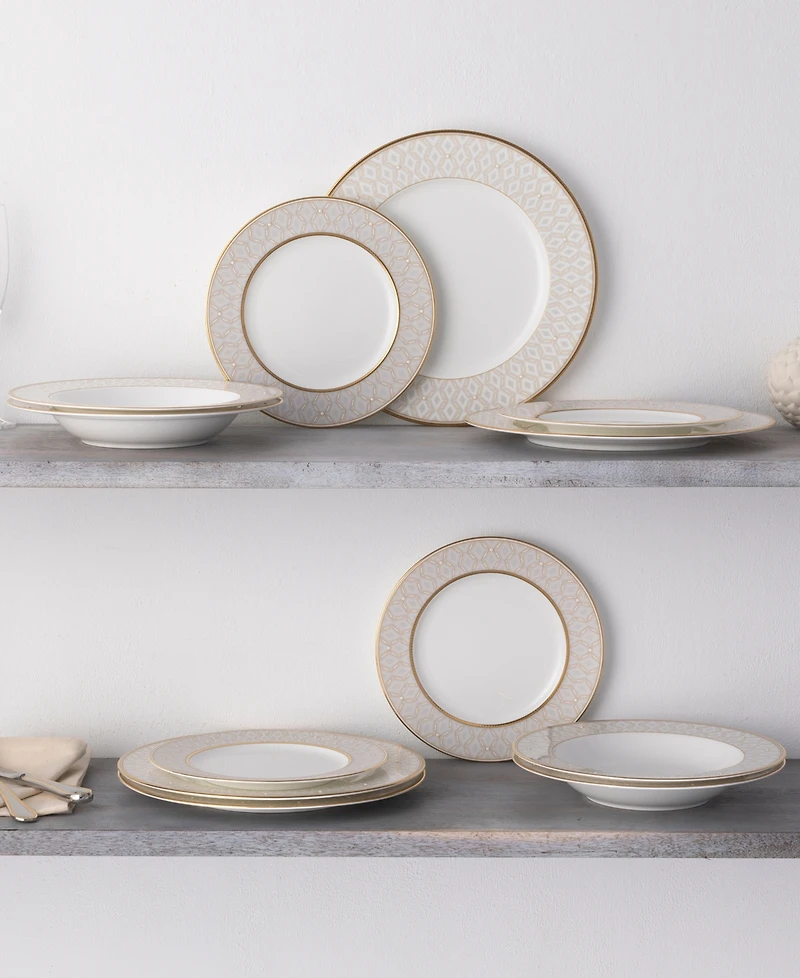 Noritake Noble Pearl 12 Pc. Set, Service For 4