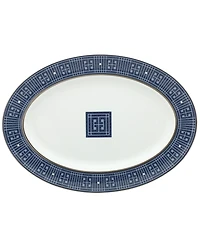 Noritake Infinity Blue Oval Platter