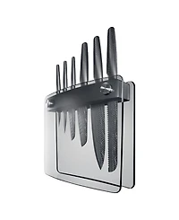 Cuisine::pro Id3 Black Samurai Sakai Knife Block Asset Set, 7 Piece