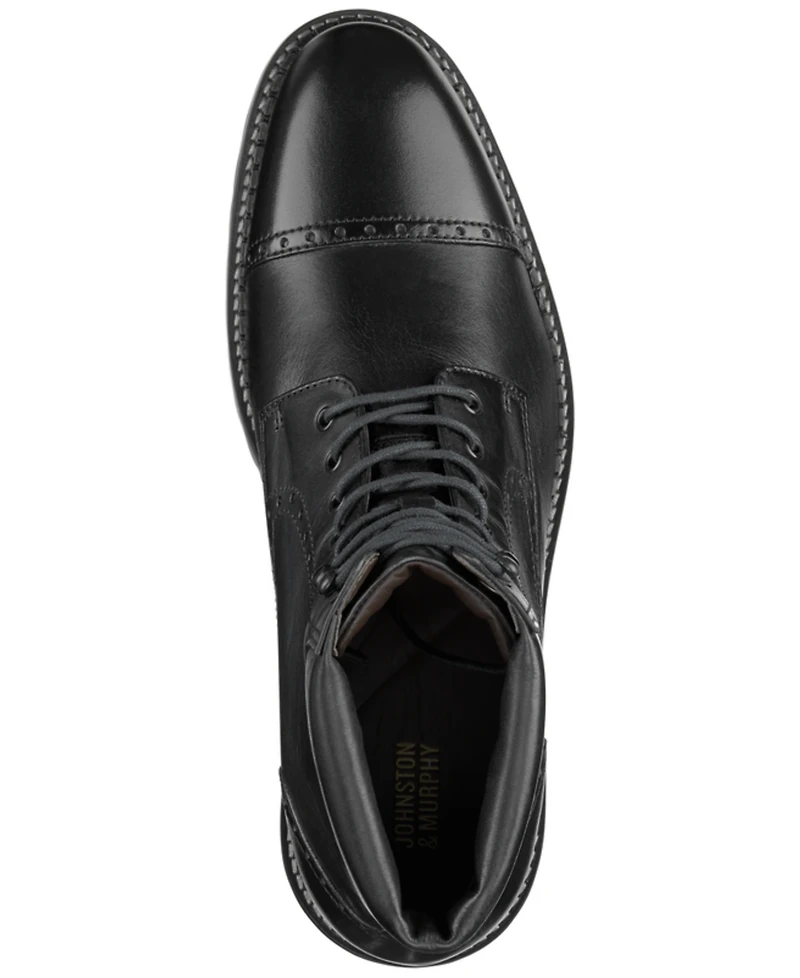 Johnston & Murphy Men's Garrison Brogue Cap Toe Boot