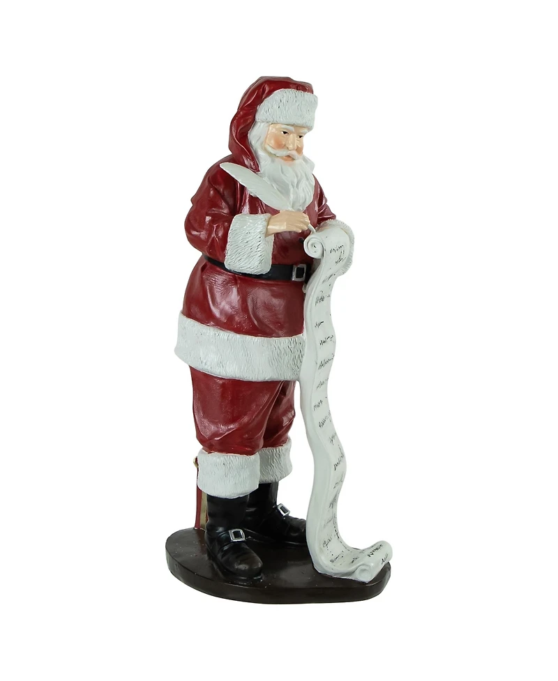 Northlight Santa With Naughty or Nice List Christmas Decoration, 14.5"