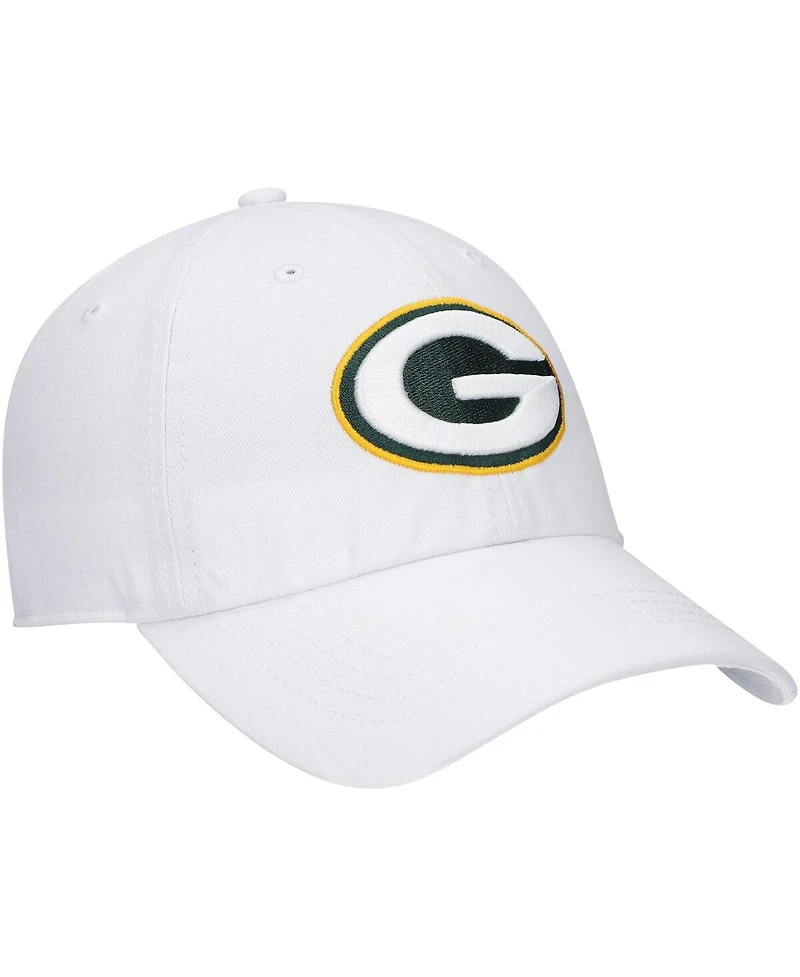 Women's '47 White Green Bay Packers Miata Clean Up Logo Adjustable Hat