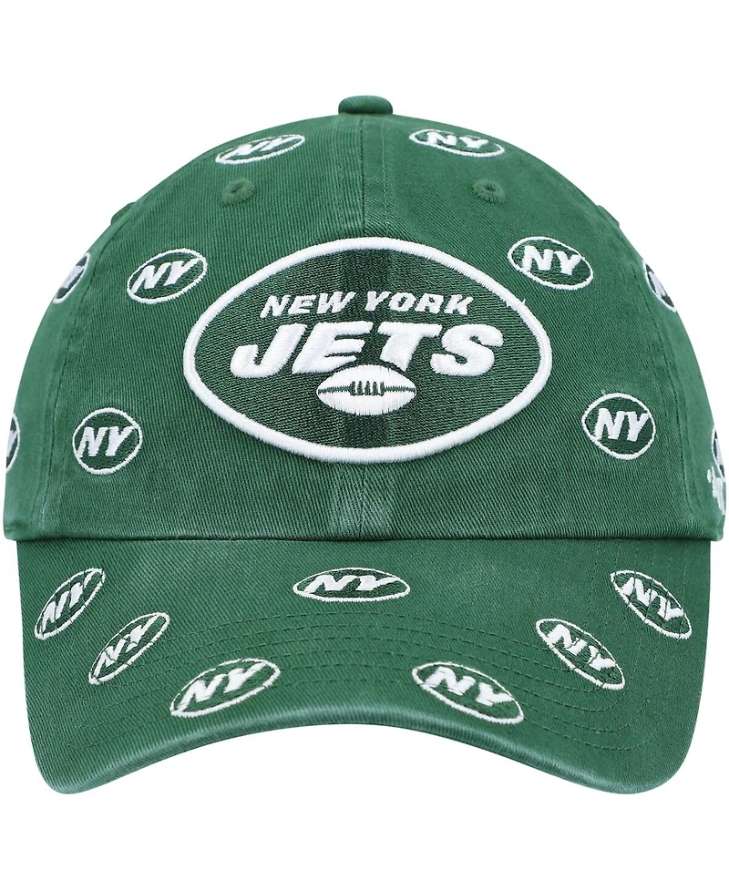 Women's '47 Green New York Jets Confetti Clean Up Adjustable Hat