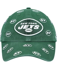 Women's '47 Green New York Jets Confetti Clean Up Adjustable Hat