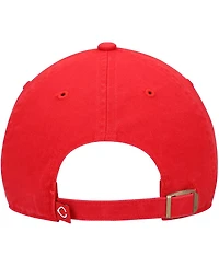 Youth Unisex Red Cincinnati Reds Team Logo Clean Up Adjustable Hat