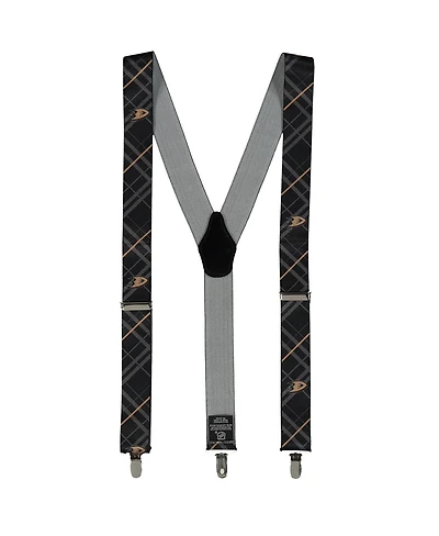 Men's Black Anaheim Ducks Suspenders
