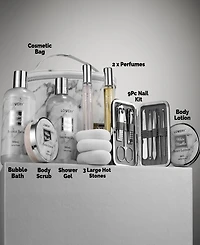 Lovery 19-Pc. White Marble Luxe Home Spa Gift Set