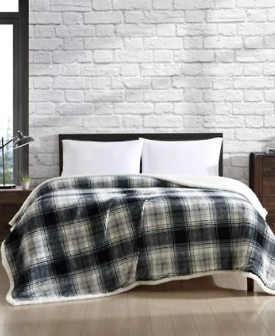 Eddie Bauer Vail Plaid Ultra Soft Plush Fleece Blankets