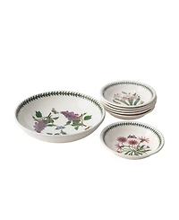 Portmeirion Botanic Garden Pasta Bowl Set, 7 Pieces