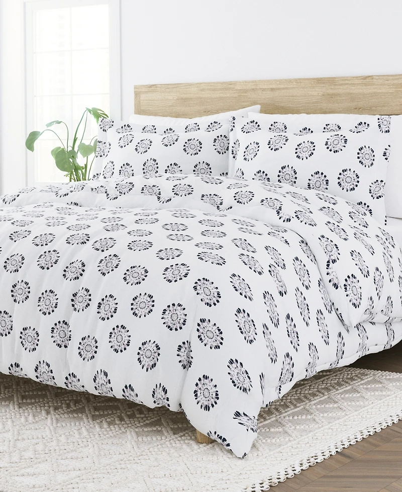 Kaycie Gray Tie Dye 3-Pc. Duvet Cover Set