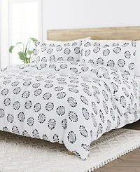 Kaycie Gray Tie Dye 3-Pc. Duvet Cover Set