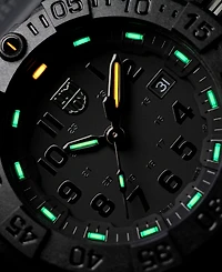 Luminox Men's Swiss Navy Seal Military Dive Black Rubber Strap Watch 45mm