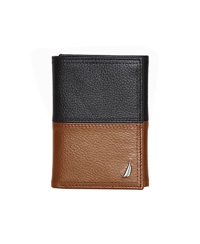 Nautica Men's Trifold Leather Wallet