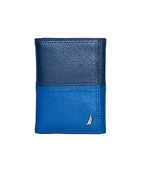 Nautica Men's Trifold Leather Wallet