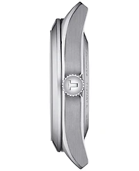 Tissot Men's Gentleman Powermatic 80 Open Heart Grey Stainless Steel Bracelet Watch 40mm