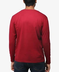 X-Ray Men's Soft Stretch Crew Neck Long Sleeve T-shirt