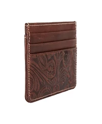 Lucky Brand Men's Western Embossed Leather Card Case