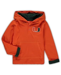 Toddler Boys Colosseum Orange, Heathered Gray Miami Hurricanes Poppies Hoodie and Sweatpants Set