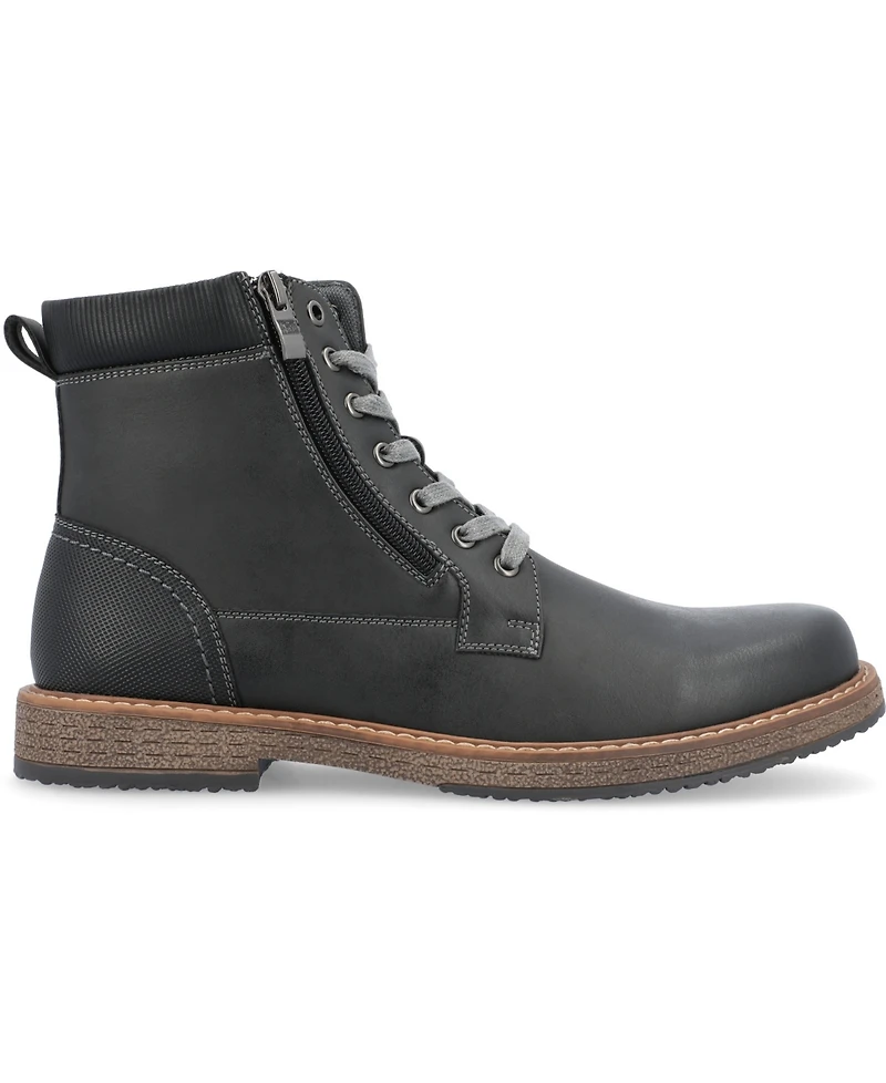 Vance Co. Men's Metcalf Tru Comfort Foam Lace-Up Round Toe Ankle Boot