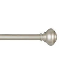 Lauren Ralph Lauren Markel 1" Adjustable Window Curtain Rod and Finial 22 Piece Set, 36"-72"