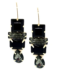 Accessory Concierge Women's Deco Gem Drop Earrings