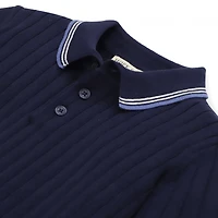 Hope & Henry Baby Boys Short Sleeve Sweater Polo with Tipping