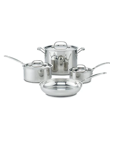 Cuisinart Chef's Classic Stainless Steel 7 Piece Cookware Set