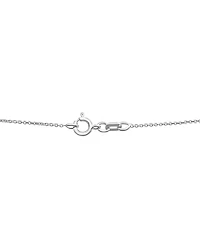 Macy's Blue Topaz (1/5 ct.t.w) Moon Pendant Necklace in Sterling Silver