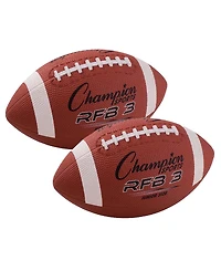 Champion Sports Rubber Football, Set of 2