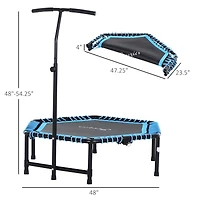 Soozier 48" Foldable Trampoline Outdoor Bungee Exercise Fitness Jumper