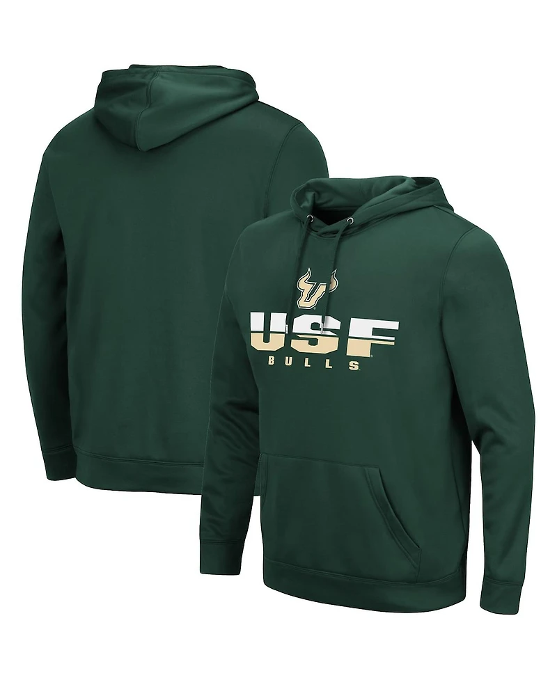 Men's Colosseum Green South Florida Bulls Lantern Pullover Hoodie