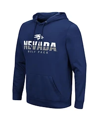 Men's Colosseum Navy Nevada Wolf Pack Lantern Pullover Hoodie