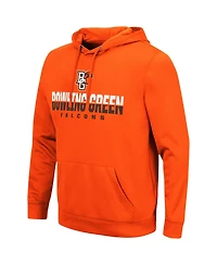 Men's Colosseum Orange Bowling Green St. Falcons Lantern Pullover Hoodie