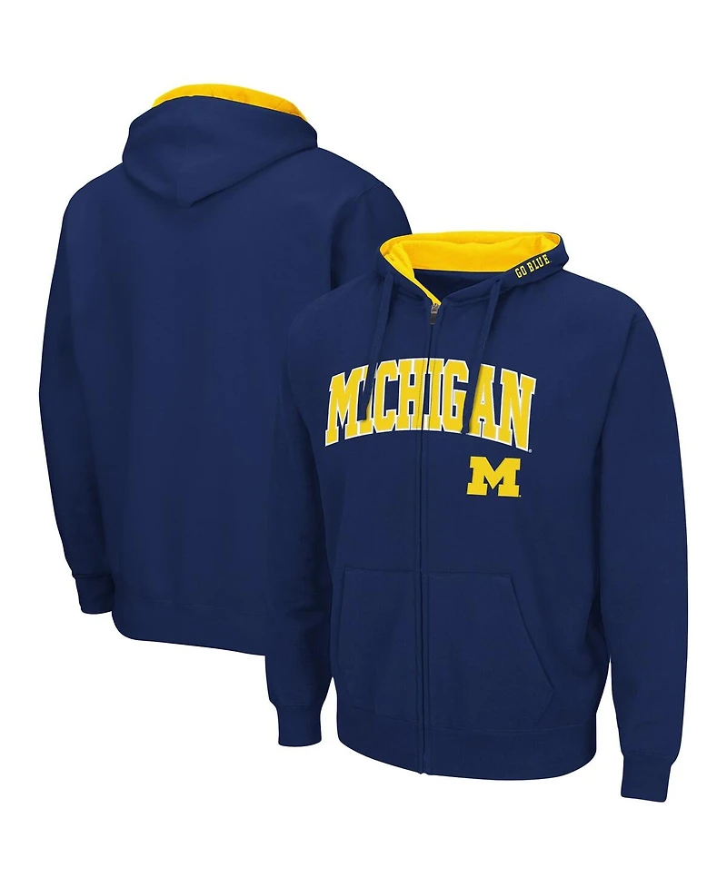 Colosseum Men's Michigan Wolverines Arch Logo 3.0 Full-Zip Hoodie