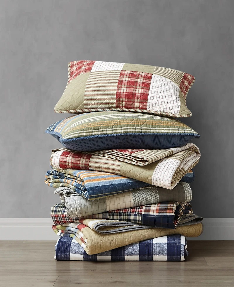 Eddie Bauer Fairview Saddle Reversible 3-Pc. Quilt Set, Full/Queen