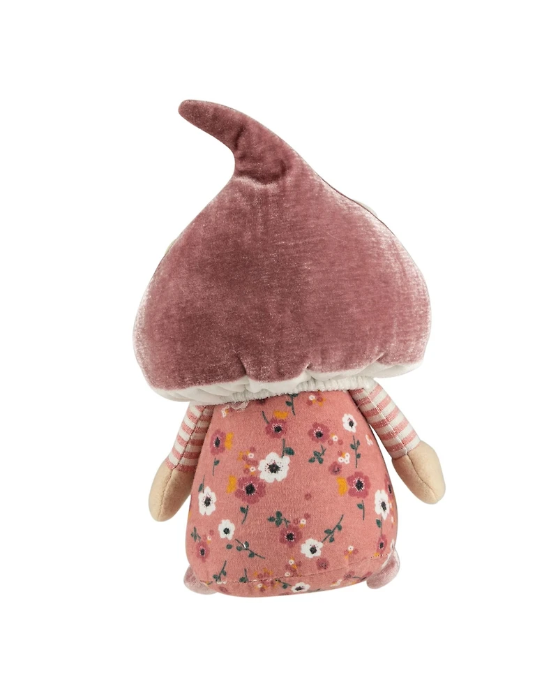 Springtime Floral Mushroom Gnome, 10.5"